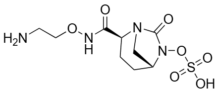 Skeletal chemical structure of Nacubactam
